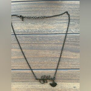 Women's Antique Brass Gold Bird Leaf Pendant Necklace Statement Necklace Branch